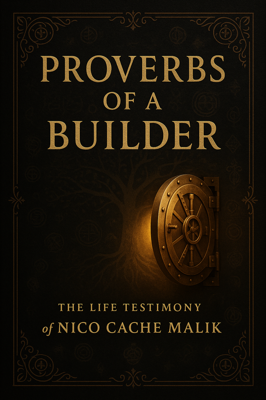 Proverbs of a Builder: The Life Testimony of Nico Cache Malik